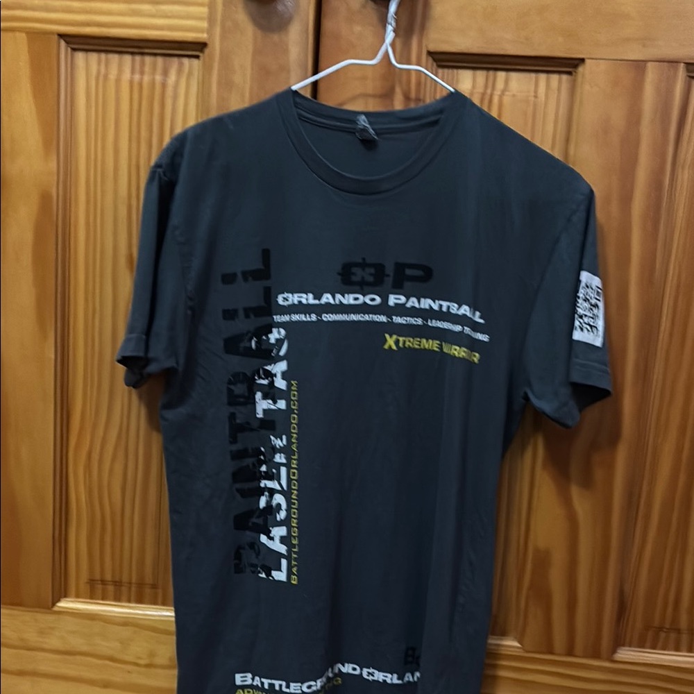 Next Level Apparel Gray Short Sleeve Tee Orlando Paintball small